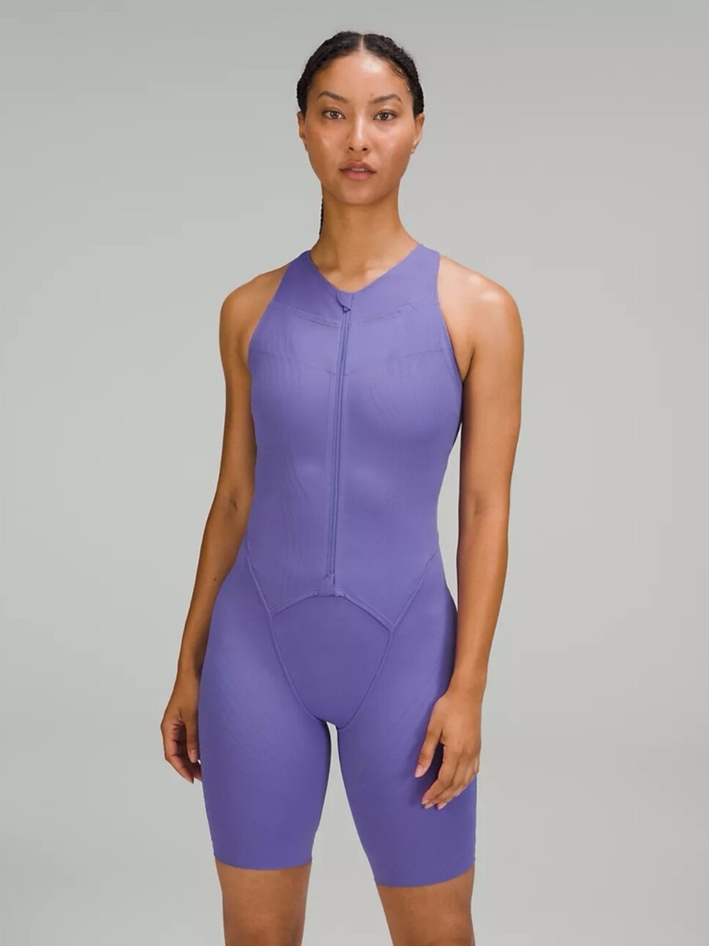 Senseknit running one-piece lululemon athletica front zip onesie triathlon suit